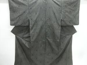 麻の葉模様織出し本場泥大島紬着物（5マルキ）